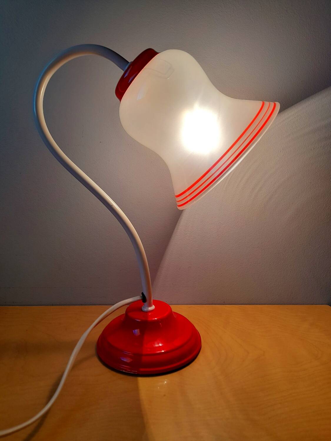 1980s metal desk lamp