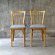Set de 2 chaises baumann bistrot n°53 skaï gris