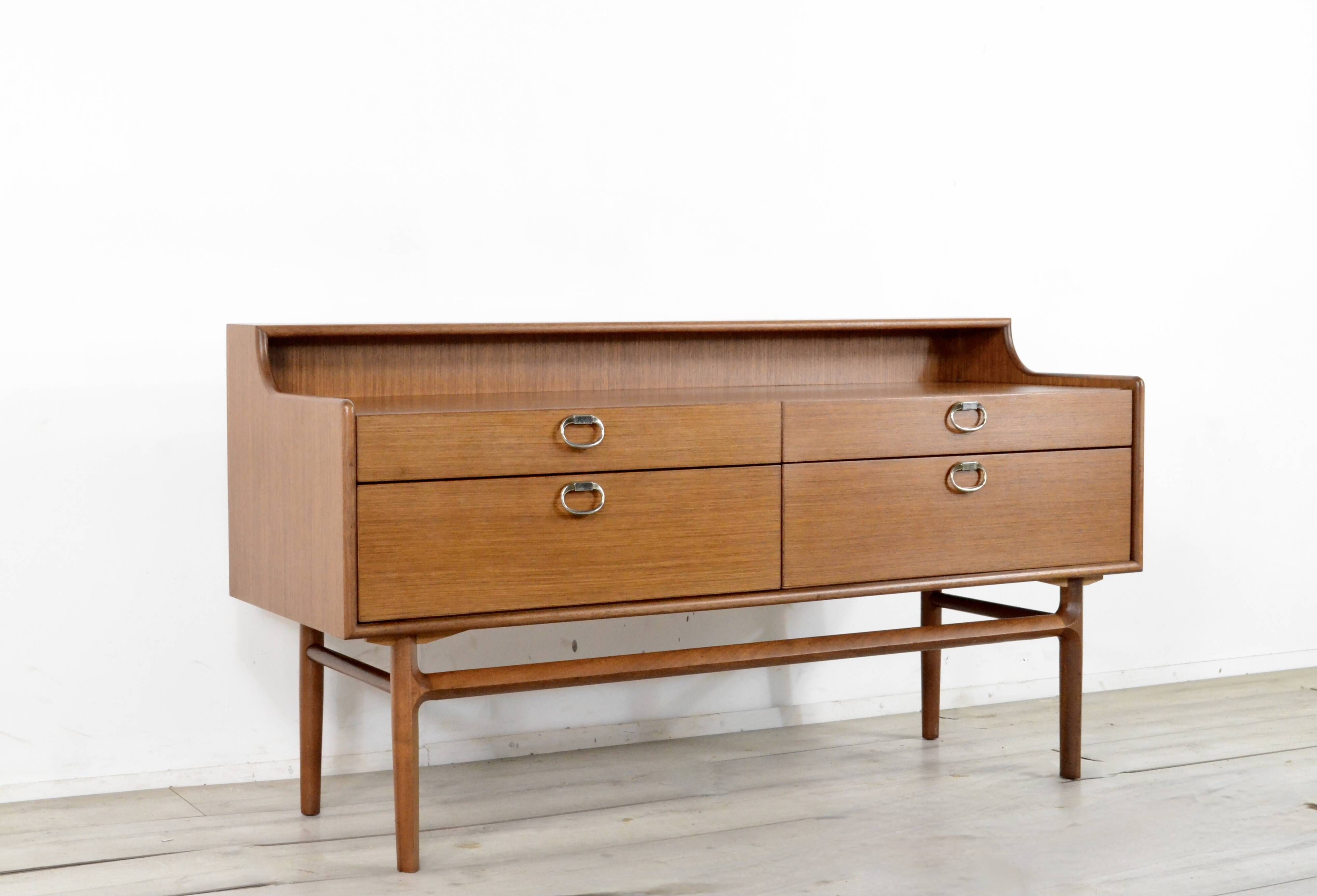 Midcentury Meredew Sideboard / Chest Of Drawers In Walnut. Vintage Modern / Retro / Scandinavian / D