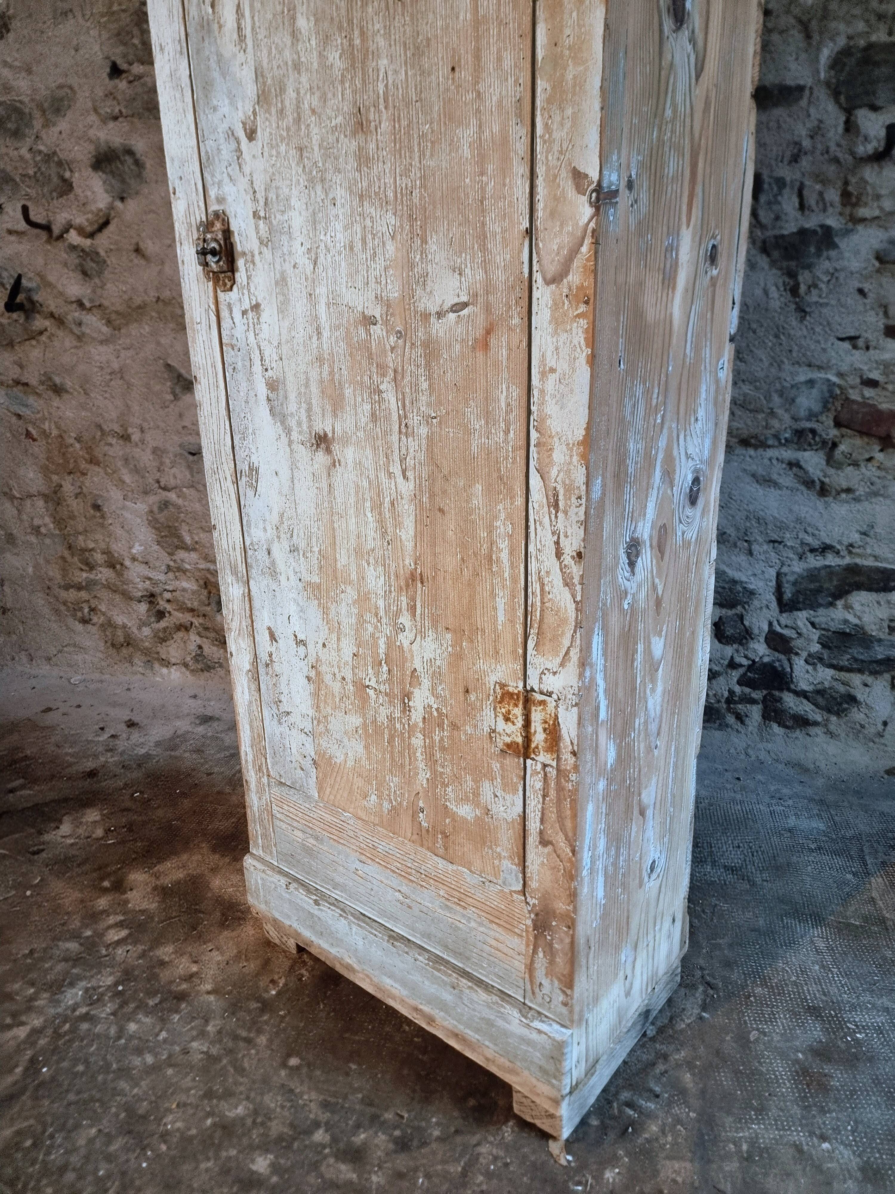 Antique French workshop cupboard – 1900-1920 – Narrow bonnetière