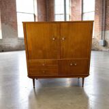 Vintage wooden bar buffet / wall unit / cupboard