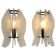 Pair of Space Age Plexiglass Table Lamps, 1970s