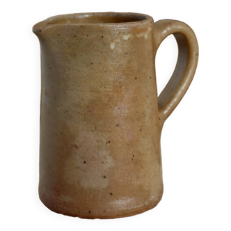 Vintage milk jug rustic speckled stoneware