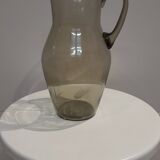Smoked glass pitcher