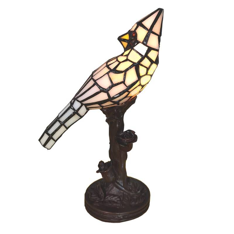 Tiffany Parrot table light white