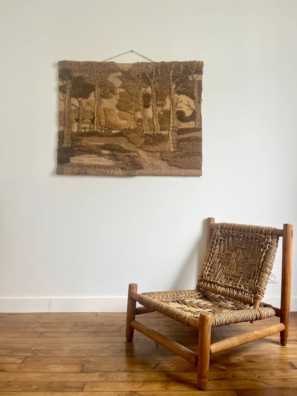 1970s wool wall tapestry