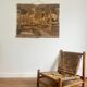 1970s wool wall tapestry