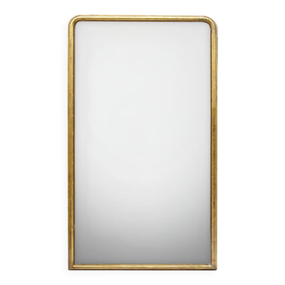 Miroir monumental Louis Philippe du XIXe siècle avec cadre fin