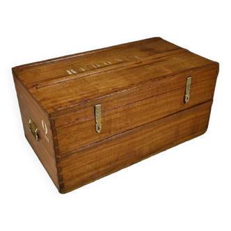 Important Mahogany Travel Trunk – Early 20th Century