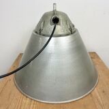 Grey Industrial Explosion Proof Lamp with Aluminium Shade from Zaos, 1970s