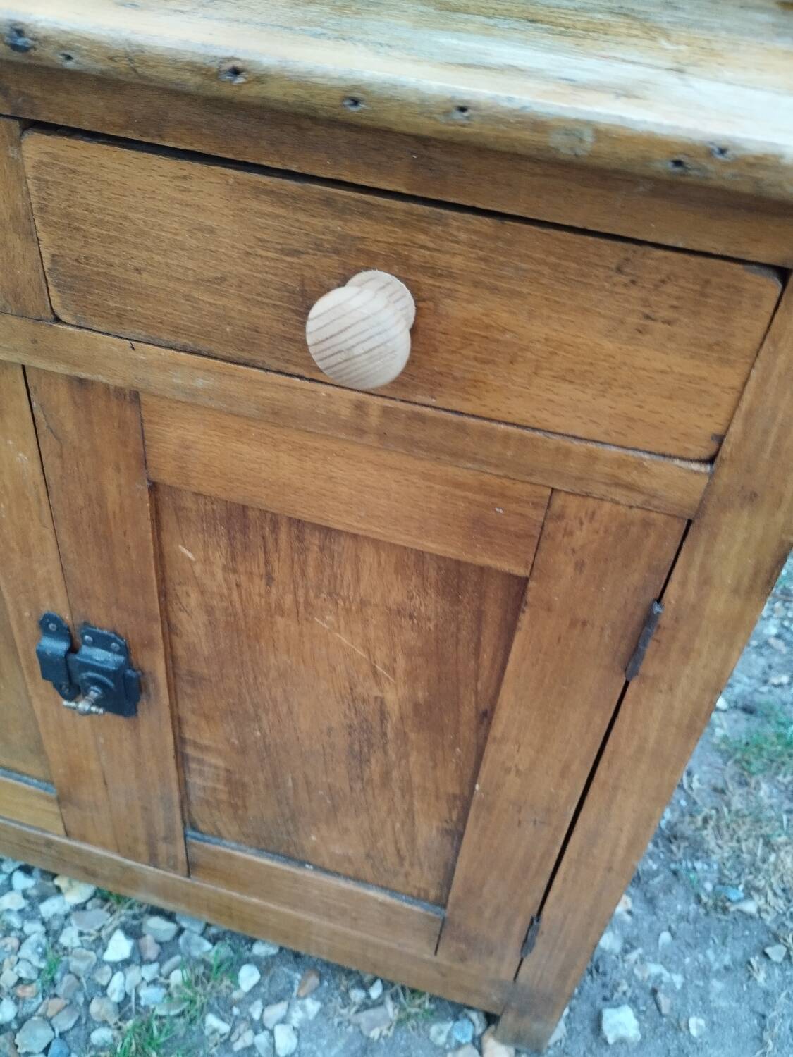 Petit buffet meuble de cuisine d'appoint ancien vintage