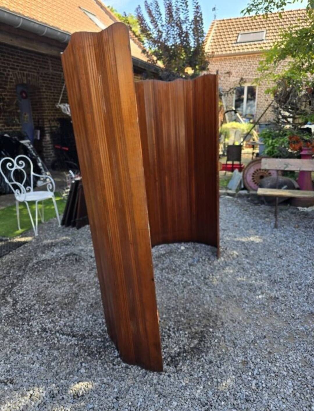 American screen in Beaumann style, large model, in oak.