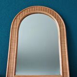 Miroir en rotin vintage 81x58