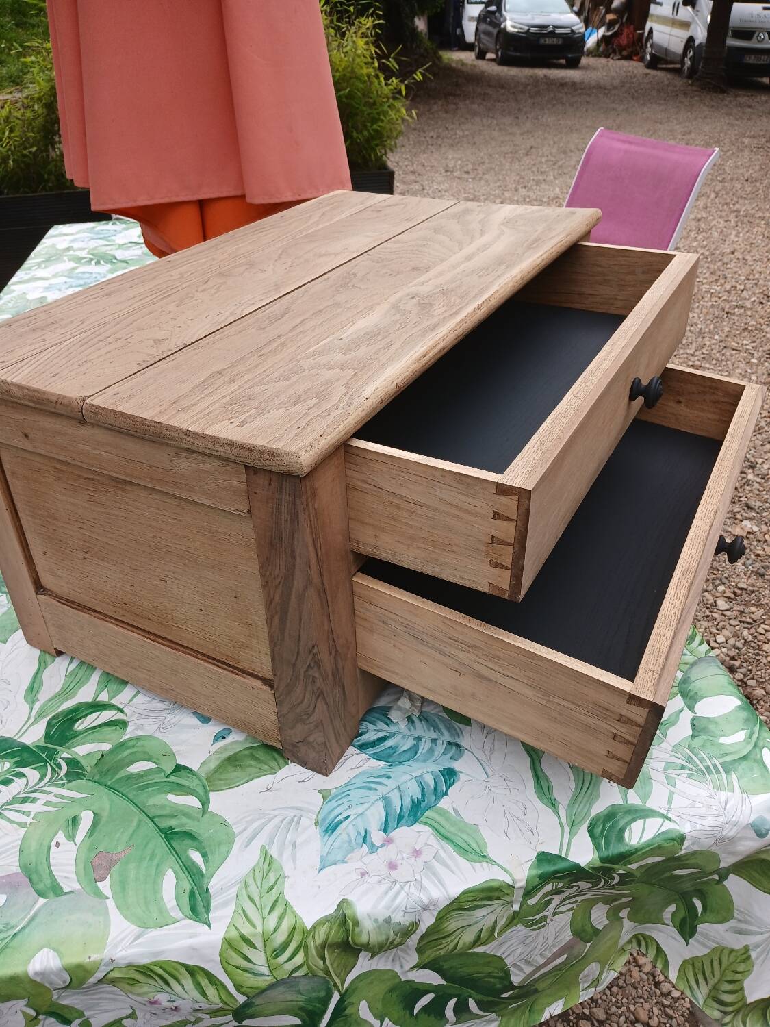 Small old wooden craft piece of furniture