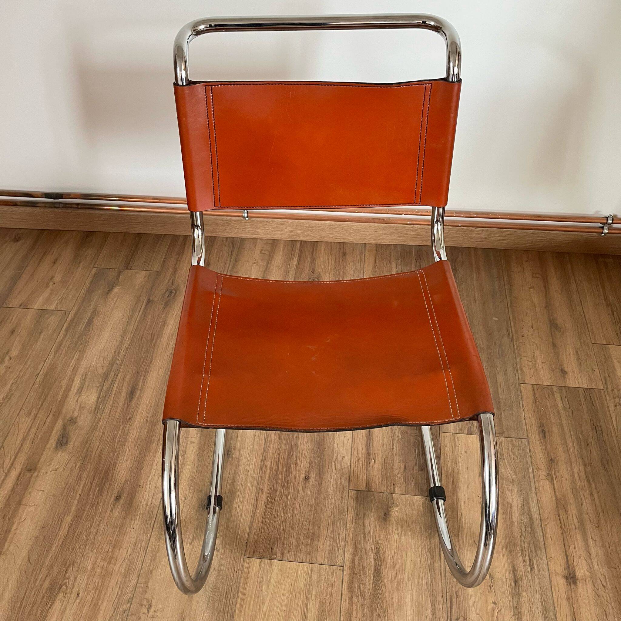 MR10 chair by Mies Van Der Rohe Fasem, 1980