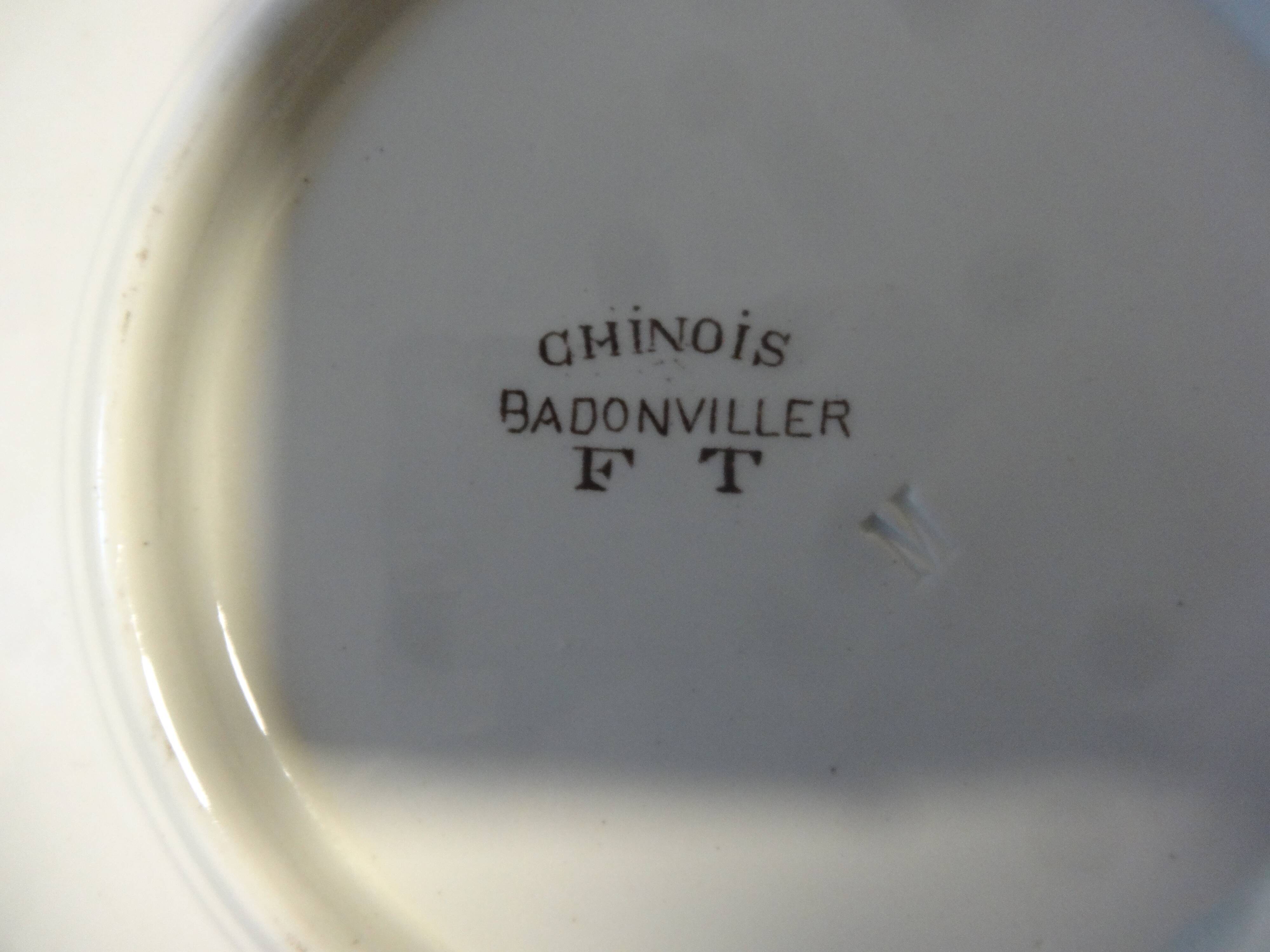 Chinese cup and saucer Bondonviller