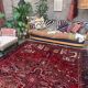 Antique Heriz Rug 335x235 cm Wool Oriental Hand Made Carpet Red, Brown, Blue