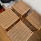 Wood and rope stools