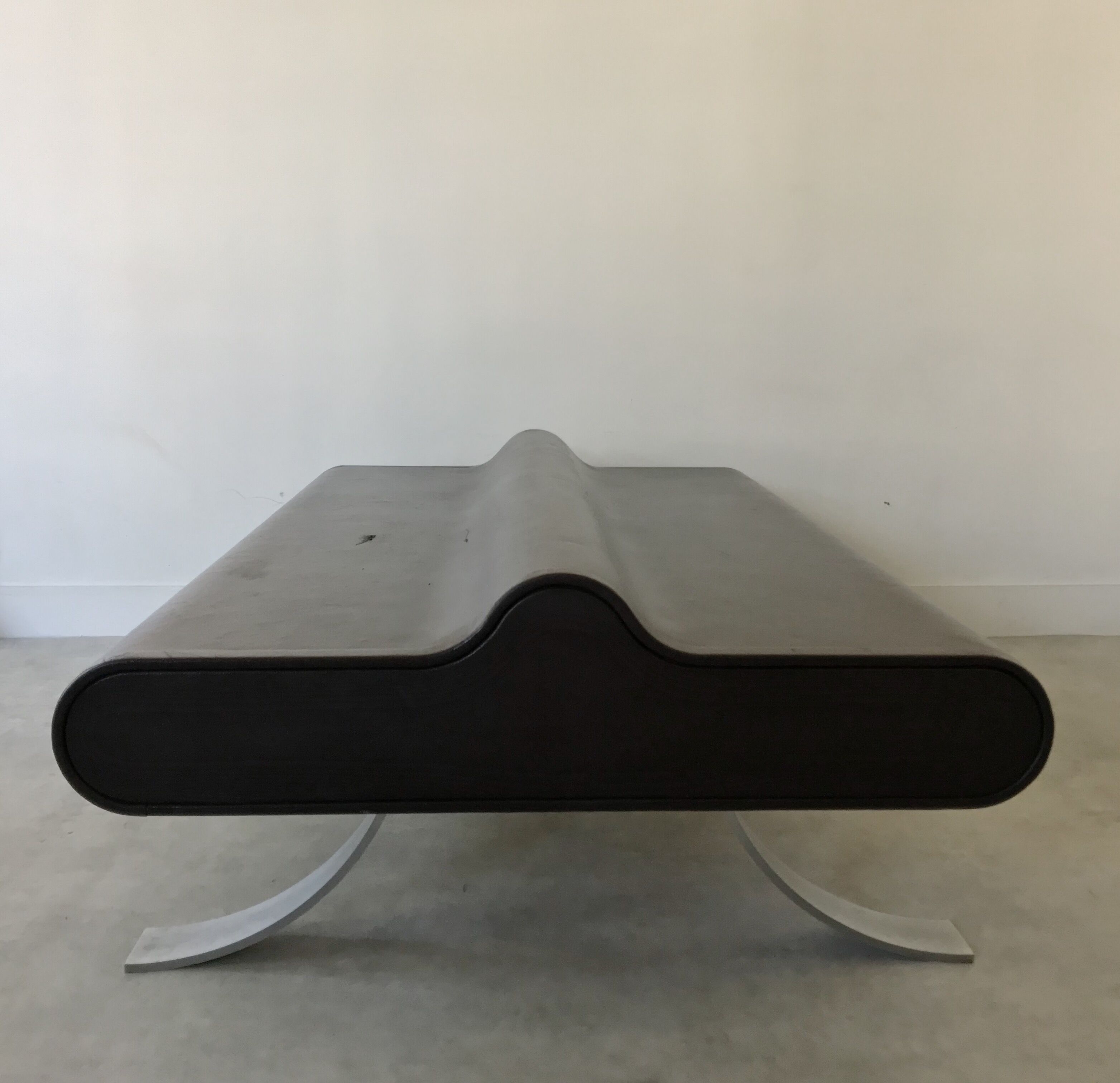 Bench leather back to back, 1970, Switzerland