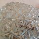 Vintage structured glass round ceiling lamp 60s-70s