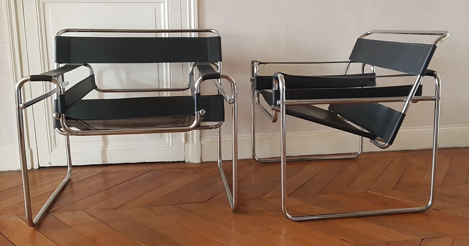 Wassili armchairs by Marcel Breuer