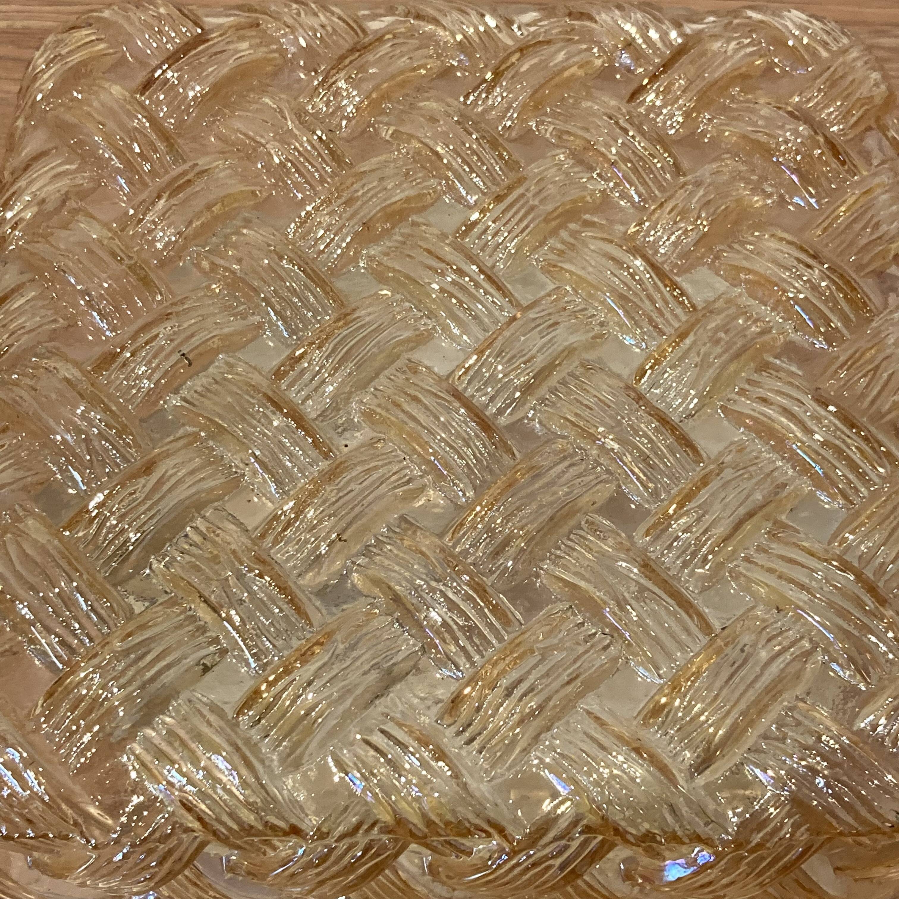 Large glass wall light, Scandinavian design, 1950s.