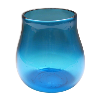 Vase en verre soufflé de Claude Morin, Dieulefit 1970/1980