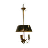 Chandelier hot water bottle in iron and brass