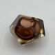 Murano Sommerso- Handmade Glass Vase in Hazelnut Brown and Gold, 1960s