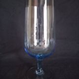 Set of 6 colored Art Deco style glasses, large size, 1960s