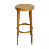 Tabouret haut de bar en bois clair Baumann