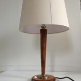 Chic wooden office lampe 1960