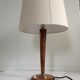 Lampe de bureau chic en bois 1960