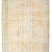 5x9 Vintage Oriental & Bordered Pattern Orange Turkish Rug, 170x274Cm