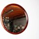 Large round Danish rosewood mirror by Vildbjerg Mobelfabrik 1960.