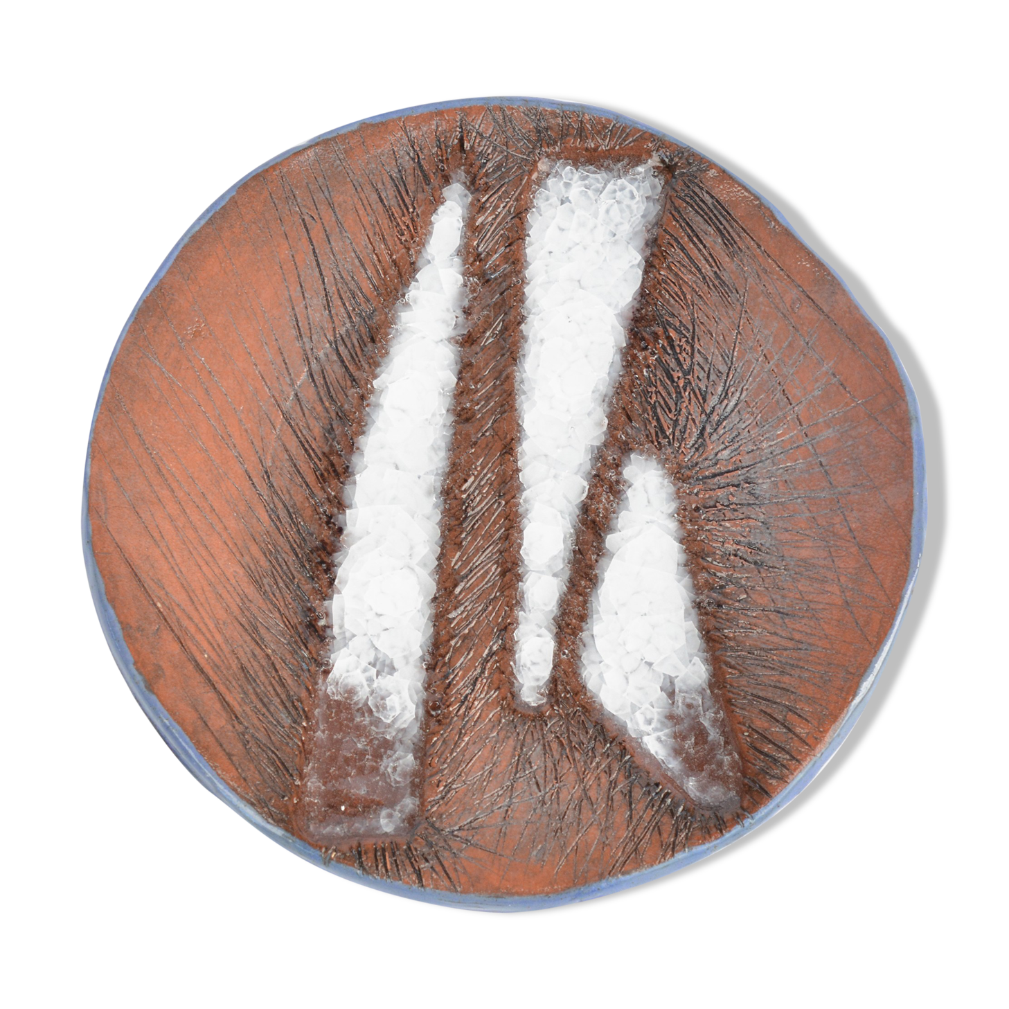 Ceramic handmade plate, Czech Republic, 1990s