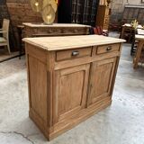 2-door sideboard in solid elm, early 20th century
