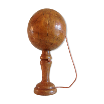 Old bilboquet in varnished wood / vintage 60s-70s