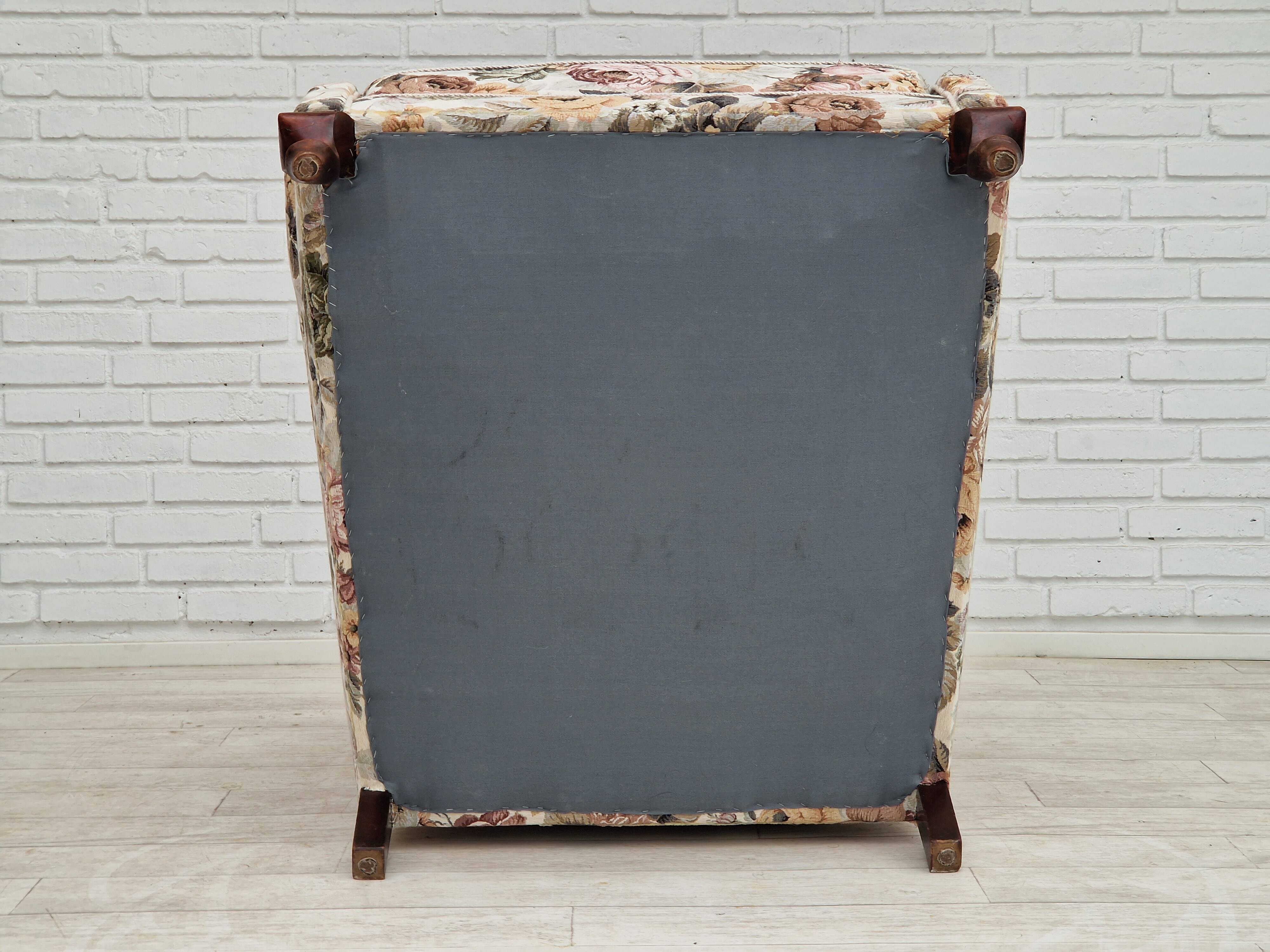 1950s Danish armchair in fabric