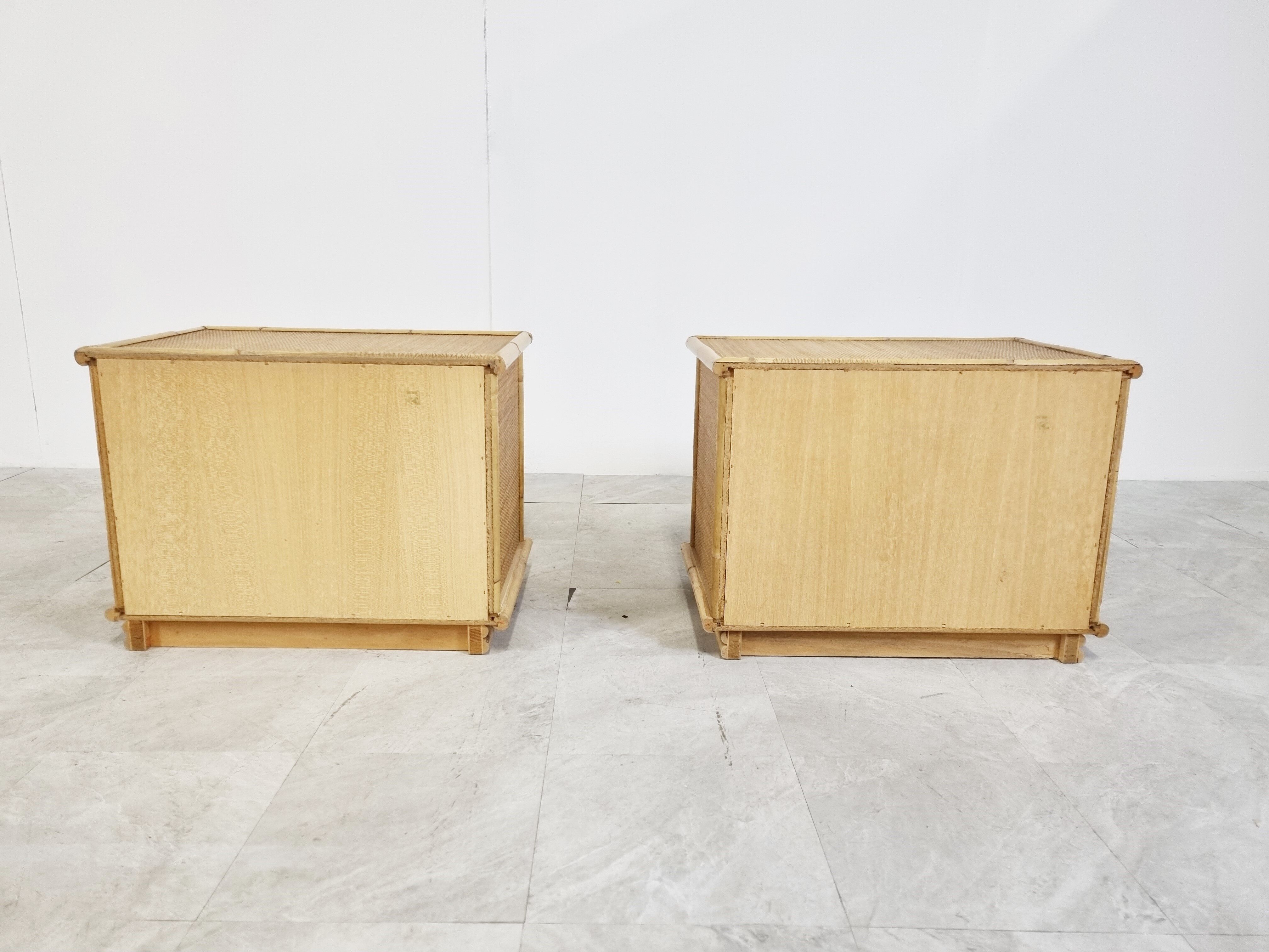 Pair of bedside night stands by Dal Vera 1970s