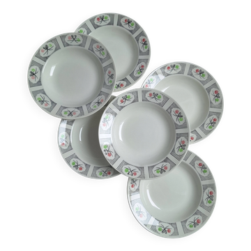 Deep plates Gien model Marie-José