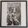 Brigitte Bardot, framed vintage black and white offset reproduction 53 cm