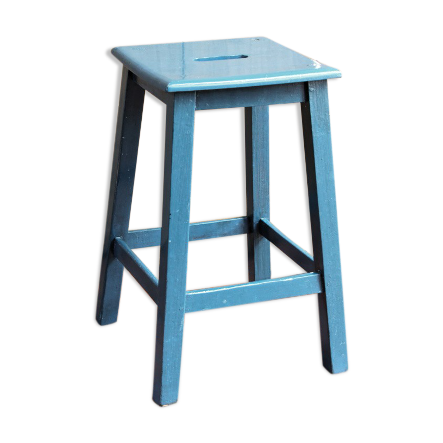 Wooden workshop stool
