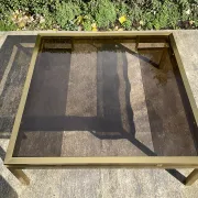Grande table basse Guy Lefèvre pour maison Jansen années 70