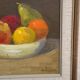 Oil On Panel – “Still Life With Fruit” By Hilding Bernhard Högberg