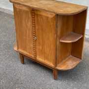 Art Deco bar cabinet from the 1950s in wood.