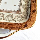 Rectangular porcelain cake dish B and C / Limoges