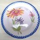 Porcelain plates with floral decoration