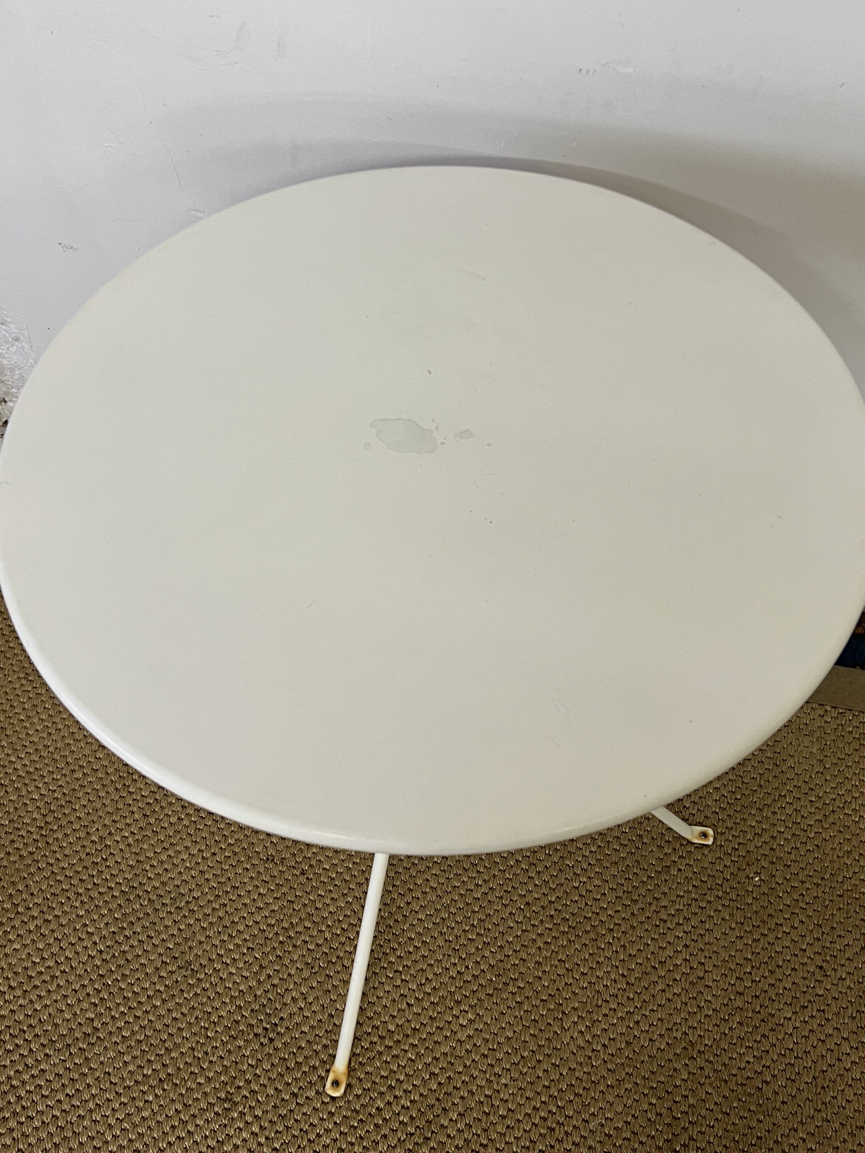 Vintage metal bistro table