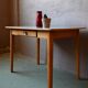 1950s Formica kitchen table with tapered legs and vintage drawer.